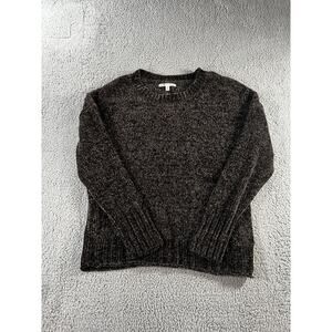 Seven7 Sweater Women Large Soft Plush Crew‎ Neck Pullover Minimalist Nautical